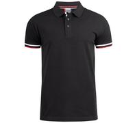 CLIQUE Polo NEWTON 100% Cotone Mezza Manica Bordino Manica Tricolore da Uomo