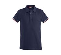 CLIQUE Polo NEWTON 100% Cotone Mezza Manica Bordino Manica Tricolore da Uomo