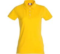 Clique Polo Piquet Elasticizzata Mezza Manica. Tessuto Premium-Stretch Pettinato stabilizzato con Trattamento Enzimatico (Giallo Limone, XXL)