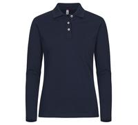 CLIQUE Polo STRETCH PREMIUM POLO LS WOMEN Elasticizzata Manica Lunga da Donna