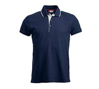 CliQue Seattle Polo, Blu (Dark Navy/White), X-Large Uomo