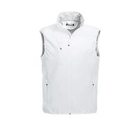 CliQue Softshell Vest, Gilet Uomo, Bianco (White), Small (Manufacturer Size:S)