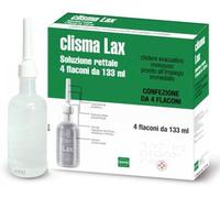 Clisma lax Soluzione Rettale Clistere Evacuativo 4 Flaconi da 133 ml