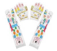 CLISPEED 1 Set Calze Guanti Per Digitopressione Calzini Per Riflessologia Plantare Strumenti Di Riflessologia Per Spa Per Le Manichini Massaggio Calze a Punta Uomini e Donne Maglieria