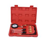 CLISPEED 1 set Tester Compressione Multifunzionale per Auto e Manometro con Adattatore e Rapido Misuratore Pressione per Strumento Custodia