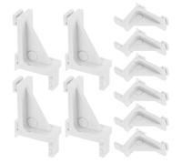 CLISPEED 10 clip per mensola del frigorifero: morsetto per congelatore, clip in plastica per ripiano del congelatore, staffa di supporto per mensola del frigorifero, 4,5 x 2,5 cm