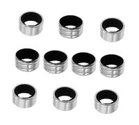 CLISPEED 10 pezzi Anelli Salvagocce in Acciaio Inossidabile per Bottiglia di Vino Collari Antigoccia con Fodera in Spugna Assorbente Stop Perdite e Anti-tracimazione per Bar e Cucina