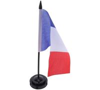 CLISPEED 10 Pezzi Bandiere da Scrivania Francia con Base Resistente in Plastico e Poliestere, Design Moderno ed Elegante per Decorazione Ufficio e Spazio di Lavoro Professionale