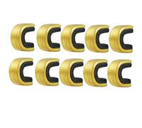 CLISPEED 10 Pezzi Clip per Cordino in Rame per Tiro con Arco Ricurvo e Composto Protezione Antiscivolo per Cordini Facile da Installare e Rimuovere Accessorio Essenziale per Migliorare Le