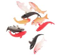 CLISPEED 10 Pezzi Di Casa Delle Bambole Micro Figura Galleggiante Artificiale Simulare Minuscolo Arredamento Habitat Nuoto Bambola Mini Figurina Piccolo Roba Di Pesce Plastica