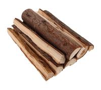 CLISPEED 10 Pezzi Legna Finta Decorativa per Stufa in Legno Marrone Rustico, Tronchetti Secchi Realistici per Atmosfera Accogliente, per Stufa e Uso Esterno