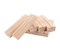 CLISPEED 10 pezzi Porta Segnaposto in Legno Naturale Supporto Cartelli Semplice per Matrimonio Banchetti e Eventi Portacarte Riutilizzabile per Menu Numeri Tavolo e Memo