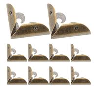 CLISPEED 10 Pezzi Protezioni Angolari in Metallo per Libri e Album Vintage Angoli Decorativi per Quaderni e Album Fotografici Paraspigoli Antichi Stile Artigianale per Protezione