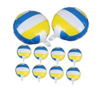 CLISPEED 10 Pezzi Pz Palloncini Forma Pallavolo per Decorazioni Feste Compleanni e Tematici Facile da Trasportare e Riutilizzabile Colori Vivaci e Accattivanti