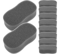 CLISPEED 10 pezzi Spugna per Capelli Duster Nero Spugna Morbida per Rimozione Delicata dei Capelli da Collo e Spalle Strumento Professionale per Parrucchieri e Barbershop per Pulizia