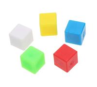 CLISPEED 100 Blocchi Matematici Di Plastica Blocchi Artigianali Quadrati Di Plastica Accessori Per Insegnamento Giocattoli Educativi