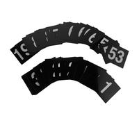 CLISPEED 100 Pezzi Cartelli Numerici da Tavolo Neri 1-100 per Matrimoni Ristoranti e Bar Segnaposto Numerici Grandi e Resistenti per Ricevimenti Feste ed Eventi Formali