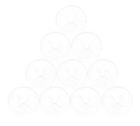 CLISPEED 100 Pezzi Dischi di Bloccaggio per Ganci a Piolo Piccoli in Pe, Accessori Antiscivolo per Pannelli Forati per Mantenere Ganci Stabili e Organizzare lo Spazio
