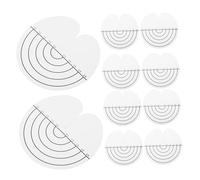 CLISPEED 100pezzi Strumenti Per Extension Capelli Con Distanziatore Protettivo e Scala Di Misura Kit Di Accessori Per Styling Salone e Casa Fai Da Te