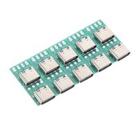 CLISPEED 10pcs USB Type-c Femmina Board Pcb Converter Board Presa Adattatore USB Tipo-c 3.1 con trasmissione dati più veloce Maggiore stabilità Materiale in lega di zinco per elettronica fai da te