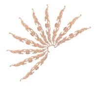 CLISPEED 10pezzi Applique Legno Intagliato per Mobili Intarsi Legno Non Verniciato Decorazioni Cucina Armadi Porte Cornici Letto Specchi Fai da Te