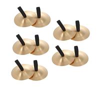 CLISPEED 10pezzi Cembali in Rame Per Dita Strumenti Musicale Per Danza Del Ventre Cembali Percussione Per Oggetti Di Scena Per Danza