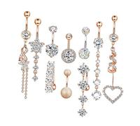 CLISPEED 10pezzi Piercing Set Decorativi Per Piercing Design Materiali Adatti Per Street Photography e Feste