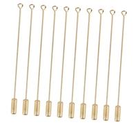 CLISPEED 10pezzi Spille Sicurezza in Oro Per Abbigliamento Diy Accessori Fermacravatta e Badge Per Creazioni Artigianali Adatto Per Giacche Cravatte e Sciarpe