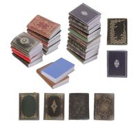 CLISPEED 12 Accessori Decorativi in Miniatura per Librerie e Sale Studio Set di Libri in Miniatura per Artigianato e Collezionismo