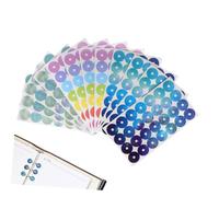 CLISPEED 12 fogli Etichette Rinforzo Antistrappo per Adesivi Protettivi per Carta Fogli Sciolti Diario Quaderni e Raccoglitori Resistenti e Facili da Applicare