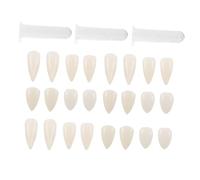 CLISPEED 12 Paia Denti da Mostro Realistici Zanne Leggere e Riutilizzabili per Halloween Cosplay e Feste Tema Zombie Accessori Autentici per Costumi Spaventosi