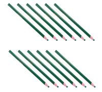 CLISPEED 12 Pezzi Pennarelli per Marcatura Tessuti Verde Cera, Matite per Disegno Senza Bisogno di Temperare, per Creazione Modelli e Processi Creativi di Cucito
