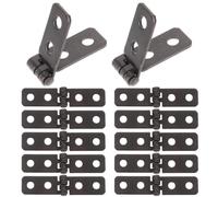 CLISPEED 12 piccole cerniere in ferro per cassette degli attrezzi e porte, robuste cerniere pieghevoli in stile retrò, con un bel design chic per la sostituzione