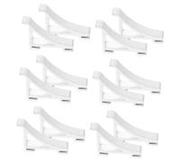 CLISPEED 12pezzi Clip Per Ripiano Congelatore in Metallo Ganci Fissaggio Per Frigorifero Staffe Supporto Per Ripiano Per Congelatori e Frigoriferi Domestici