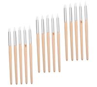 CLISPEED 15 Pezzi Penne per Scultura Art in Silicone Strumenti Doppia Punta per Modellare Argilla Polimerica e Disegni Precisi su Unghie Resistenti e Versatili per Pittura Acrilica e