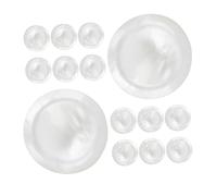 CLISPEED 15 Pezzi Pulsanti per Valvole Tromba Accessori Bianco per Musicisti e Giocatori Tromba Compatibile con Varie Marche e Ottimizza La Del Suono e La Performance