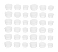 CLISPEED 150pezzi Coperchi Per Bottiglie Plastica Tappi Sostitutivi Per Barattoli Chiusure Ermetiche Per Conserve e Alimenti Freschi Trasparenti