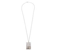CLISPEED 1pezzi Collana in Acciaio Inox Ciondolo Tarocchi Placcato Oro Girocollo da Uomo Elegante e Resistente Adatto come Regalo