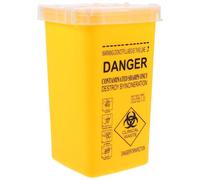 CLISPEED 1pezzi Contenitore Per Oggetti Taglienti Scatola Piccola Per Smaltimento Di Aghi e Rifiuti Medici Contenitore Portatile Per Uso Clinico Ospedaliero e Domestico