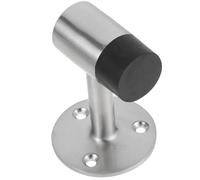 CLISPEED 1pezzi Fermaporta da Parete in Zinco Altezza Aumentata con Gomma Antisfondamento per Porte Interne Scorrevoli Paraspifferi e Antivento per Casa Protezione Muri e Porte in Soggiorno