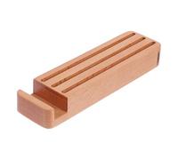 CLISPEED 1pezzi Guitar Pick Box in Legno con Funzione Mobile Phone Stand Porta Plettri Multiuso per Chitarra Acustica ed Elettrica Custodia per Plettri Realizzata in Legno Naturale Design