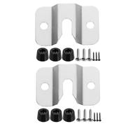 CLISPEED 2 Impostati Kit Supporto per Bersaglio Freccette in Acciaio Staffe Montaggio Parete con Distanziatori e Gommini Antiscivolo Struttura Resistente per Fissaggio su Muro Armadio o