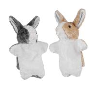 CLISPEED 2 Marionette Mano Coniglio Giocattoli Interattivi per Peluche Morbido per Narrazione e Sviluppo Creatività Accessori Educativi per Giochi di Ruolo Colore Colore Casuale