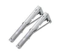 CLISPEED 2 pezzi Acciaio Inox Staffa per Mensola Carico Massimo per Libreria e Ripiani Cucina Muro Stabilizzante Resistente e Pratico
