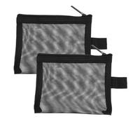 CLISPEED 2 pezzi Borsa Viaggio in Trasparente con Cerniera Organizer Trucchetti Leggera e Resistente Multifunzione per Cosmetici Accessori Quotidiani e Toilette