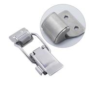 CLISPEED 2 pezzi Chiusure Regolabili in Acciaio Inossidabile con Automatico Leva Resistenti per Veicoli Scatole e Attrezzature Meccaniche