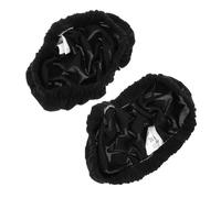 CLISPEED 2 Pezzi Copri Braccioli Elasticizzati per Sedia da Ufficio e Gaming Protezione AntiGraffio e Resistente alle Macchie Cover Morbida e Traspirante Colore Nero