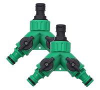 CLISPEED 2 Pezzi Distributore d'Acqua per L'irrigazione a Goccia Adattatore per Tubo dell'Acqua Raccordi per Irrigazione a Goccia Connettore per Tubo di Irrigazione Green Pom