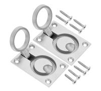 CLISPEED 2 pezzi Incassata in Inox per Boccaporto Barca Resistente alla Corrosione Adatta per Hatch Gavoni e Sportelli Armadietto Uso ed Esterno per Yacht e Camper
