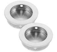 CLISPEED 2 pezzi Maniglia Incassata per Porta Scorrevole in Acciaio Inossidabile Design Elegante e Integrato per Armadi e Mobili Maniglia per Moderne